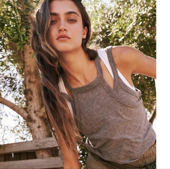NWT Free People Two Times The Charm Tank Sz XS - Picture 1 of 8